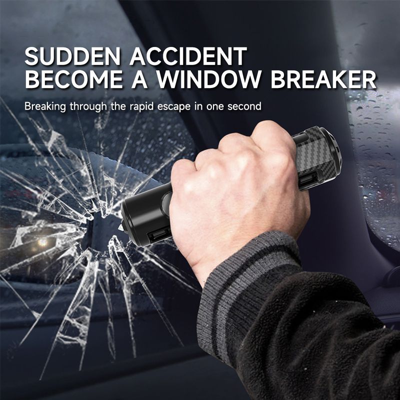 Phone Number Metal Hammer Car Multi-Function Safety Window Breaker Temporary License Plate Remover_autovado.com