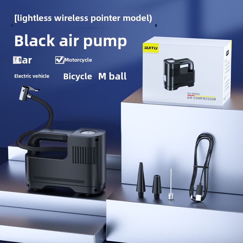 Portable Multifunctional Tire Car Pump Inflator Machine Air Tube_autovado.com