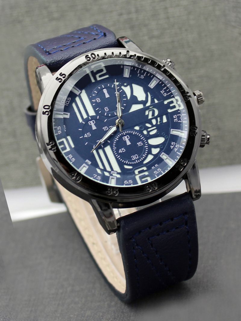 Men's luminous men's watch double-layer belt men's watch_autovado.com