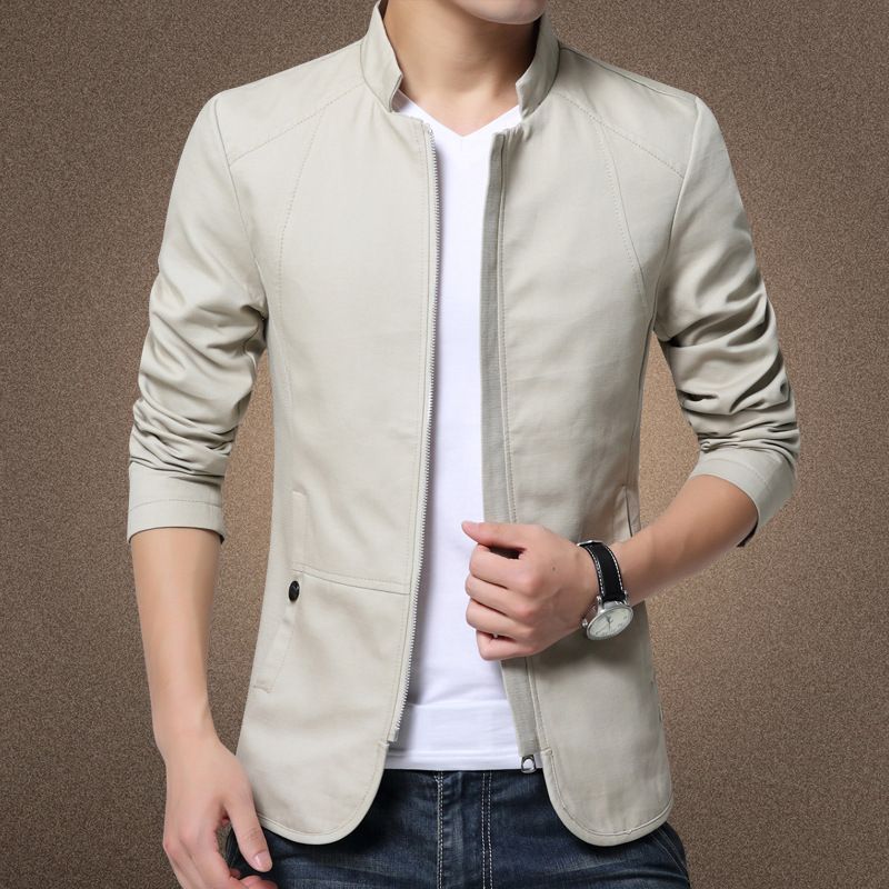 Men's Clothing Mainly promote size autumn new style stand collar washed jacket style is available all year round 780_autovado.com