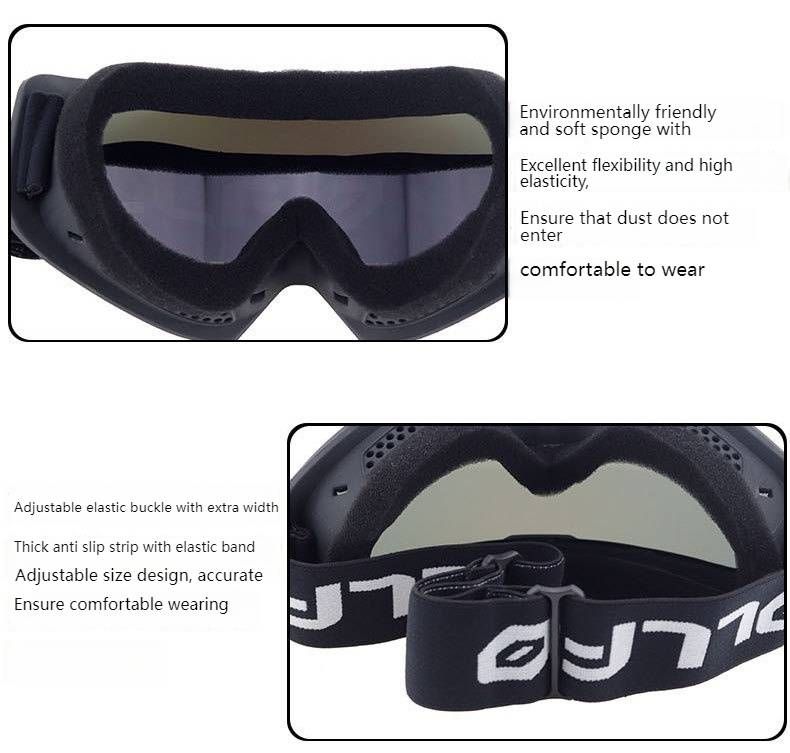 Retro Motorcycle Goggles – Anti-Fog, UV Protection, Interchangeable Lenses – Off-Road, Motocross, Cycling – Durable PC Frame_autovado.com