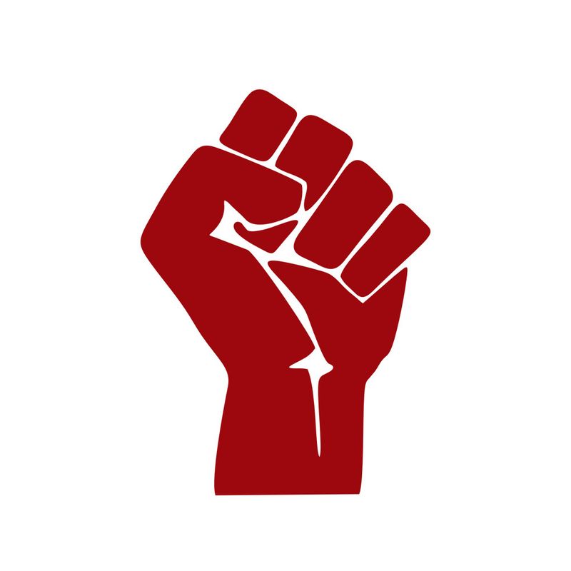 Clenched fist inspirational vinyl car decoration sticker home glass window wall notebook pvc sticker_autovado.com