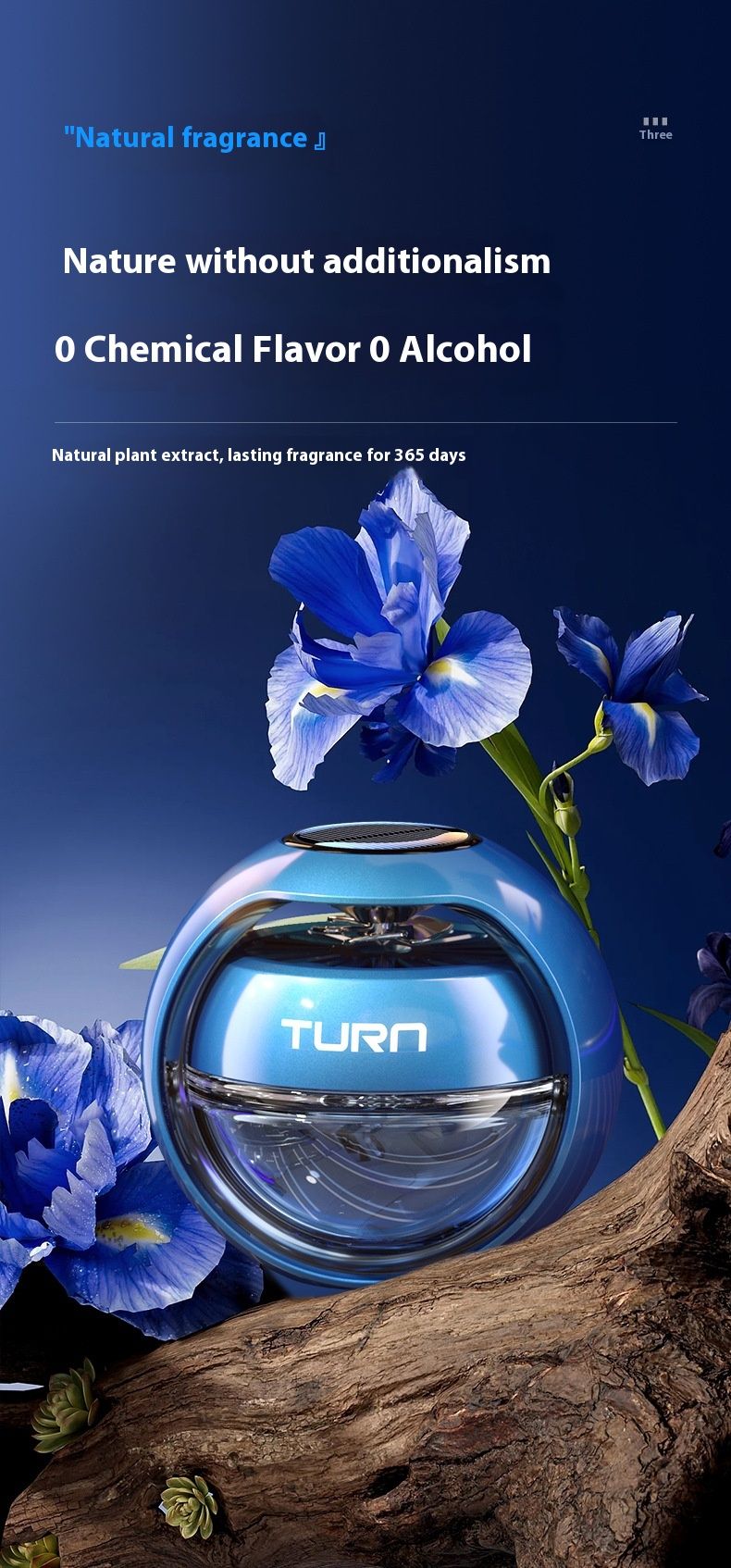 2024 New Smart Solar Car Perfume Aromatherapy Accessories Car Fragrance Interior Decoration Fragrant Fan Car Essential Oil_autovado.com