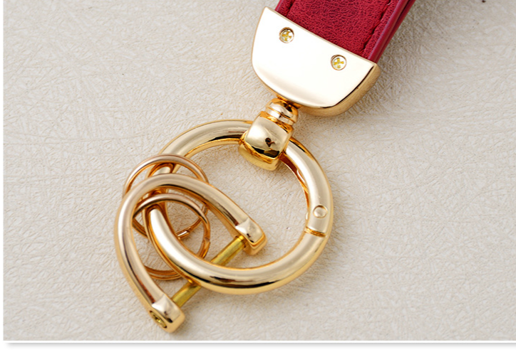 Vintage Leather Leather Car Keychain_autovado.com