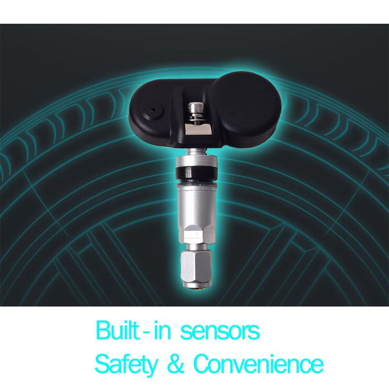 Solar-Powered Wireless TPMS For Cars - Hidden Windshield-Mounted Tire Pressure Monitoring System With Real-Time Alerts & Temperature Sensor_autovado.com