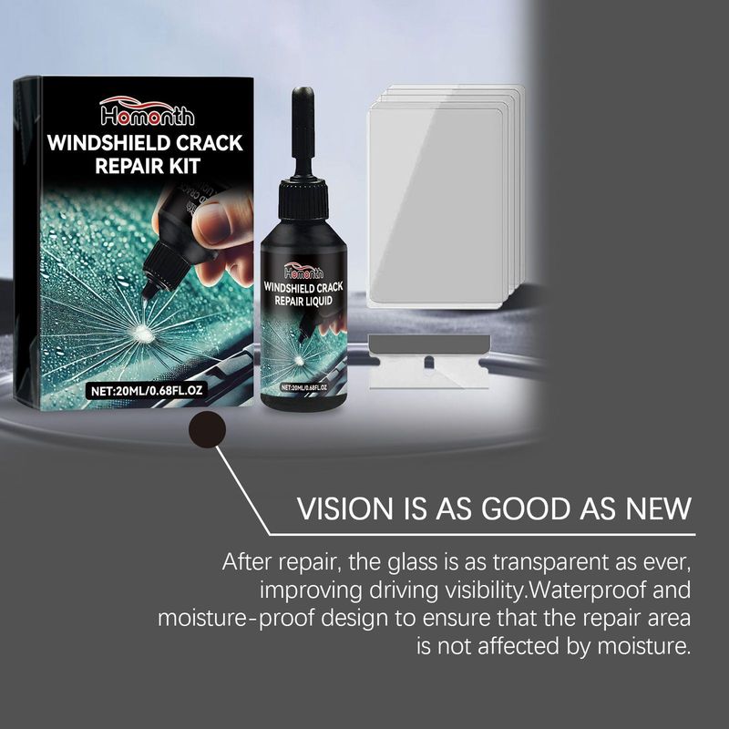Auto Glass Care Kit Auto Windshield Crack And Scratch Adhesive Repair Solution_autovado.com