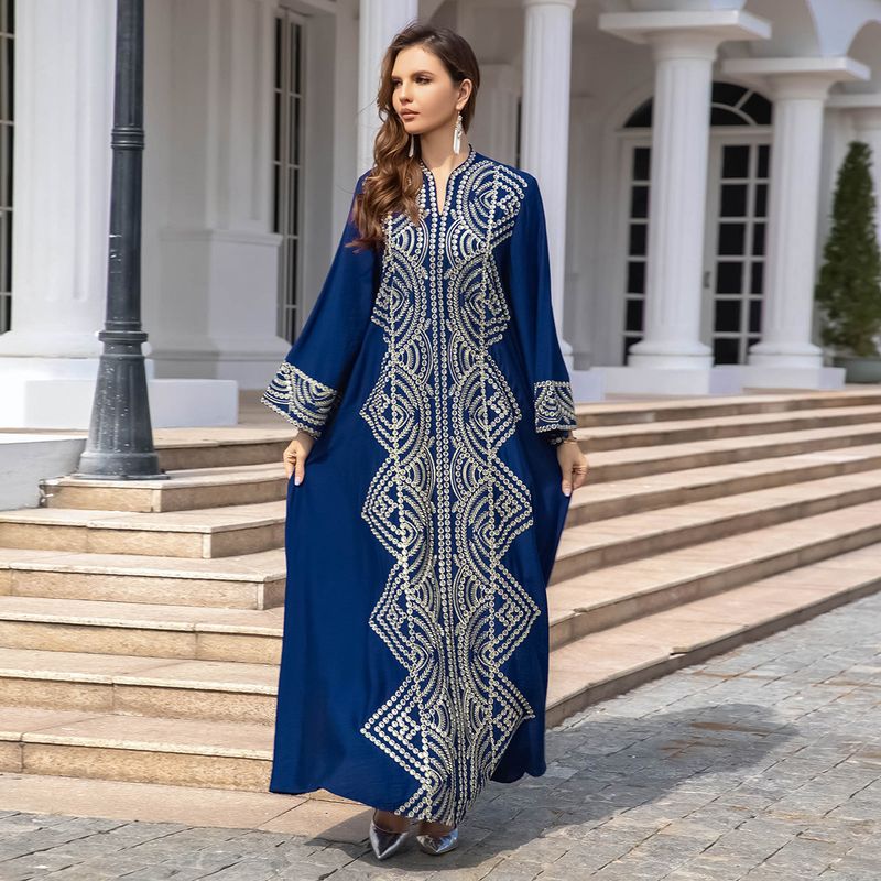 Women's Clothing Middle East Muslim robe clothing abaya women's clothing Dubai light luxury sequin embroidered evening dress_autovado.com