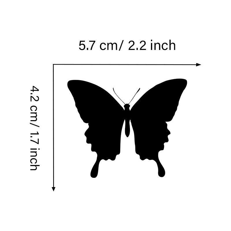 butterfly butterfly car stickers personalized car stickers rearview mirror decorative stickers_autovado.com