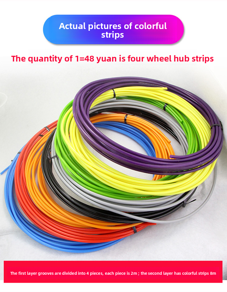 Car Decorative Double Layer Wheel Rim Protection Ring Universal Modification Tire Anti-Collision Strip_autovado.com