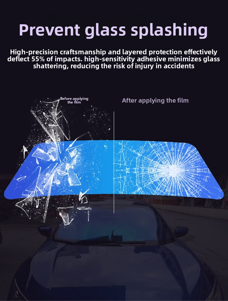 Rose Ghost Red Colorful High Insulation Solar Explosion-proof Sunscreen Up To 99% Car Nano Film_autovado.com