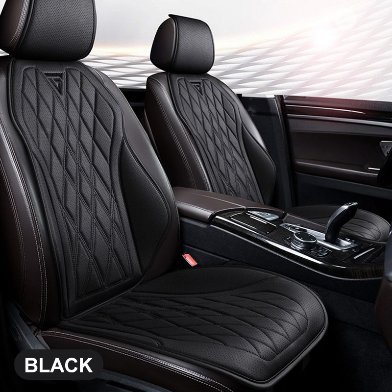 Universal Cushion Nappa Leather Breathable Covers Comfortable Four Seasons Auto Seat Protector Car Chair Pads_autovado.com