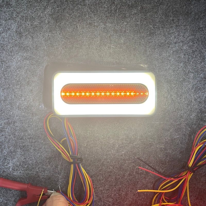 Universal Tail Brake Turn Signal Flowing For Cars, Motorcycles, Electric Vehicles 12V 24V 36V, Truck Warning Side Light_autovado.com