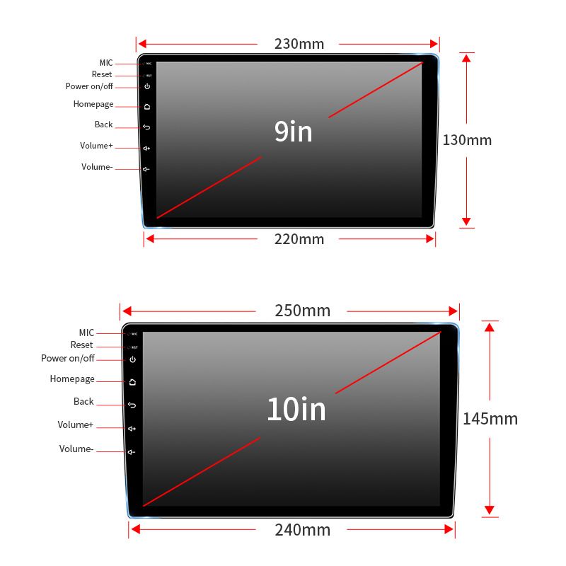 9 inch/10 inch versatile host Android smart large screen navigator 10.4 inch vertical screen 360 panoramic all in one machine_autovado.com
