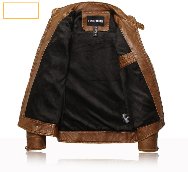Men's Clothing men's motorcycle PU leather jacket leather jacket men's coat manufacturer leather jacket 8805_autovado.com