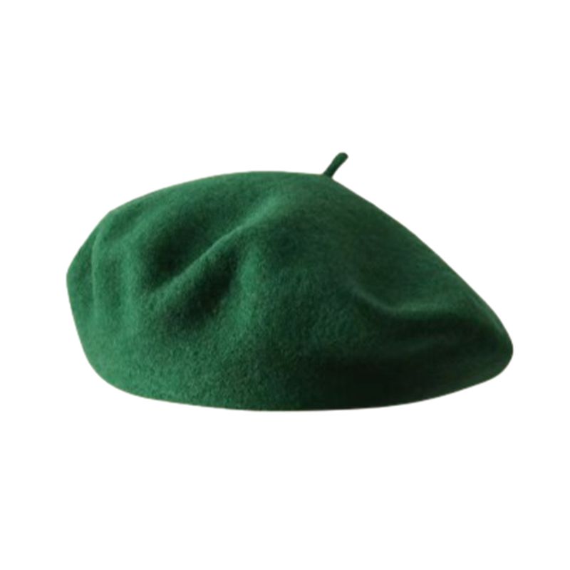 Hot Sale Stylish Chic Solid For Work And Party Winter Wool Hat Beret Hats Daily_autovado.com
