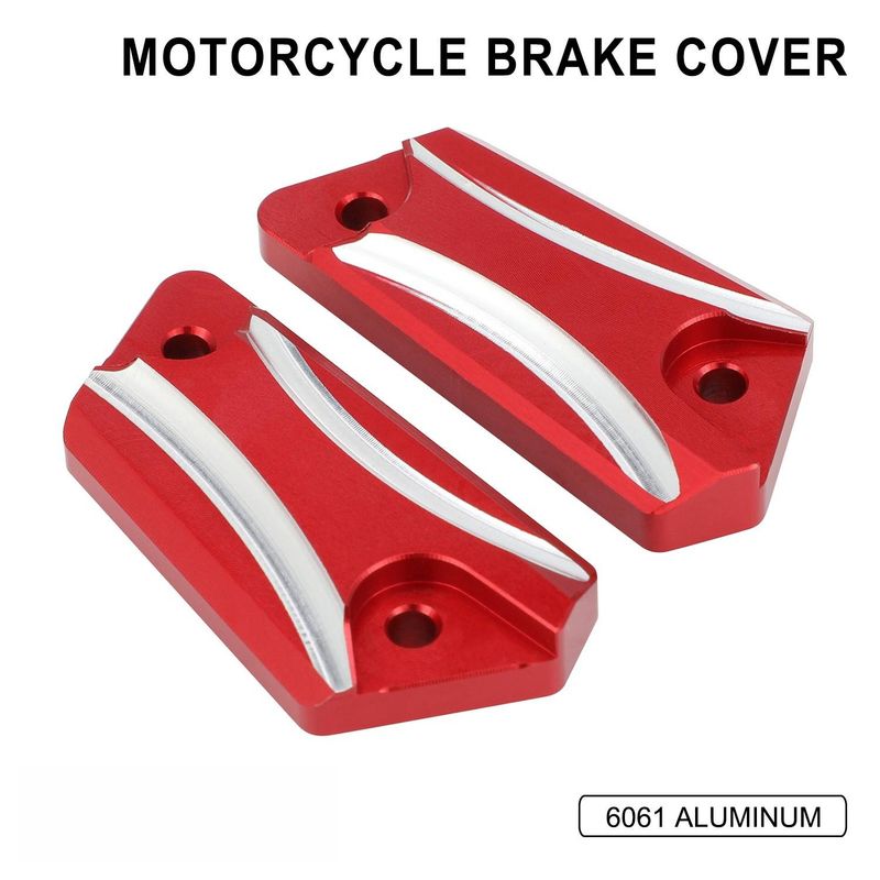 High-Quality Aluminum Motorcycle Brake Pump Cover - Lightweight & Durable Upgrade For Enhanced Performance (Red/Black/Purple, 5x3x2cm)_autovado.com