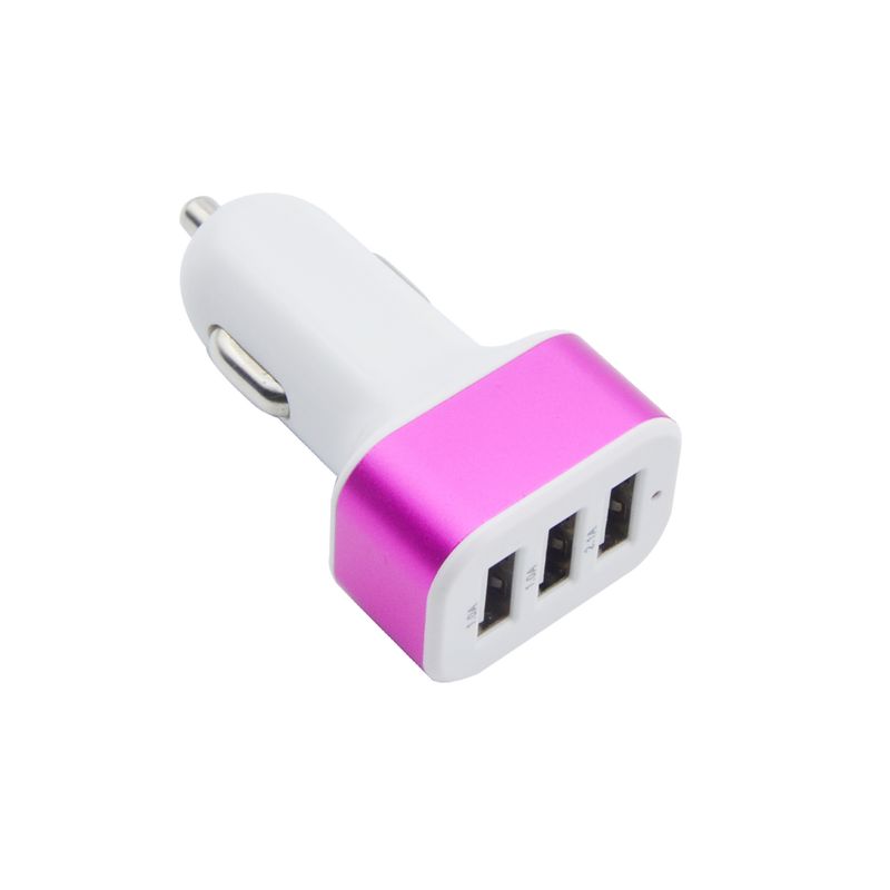 1A 3USB Square With Aluminum Alloy Mobile Phone Charger, Car Charger_autovado.com