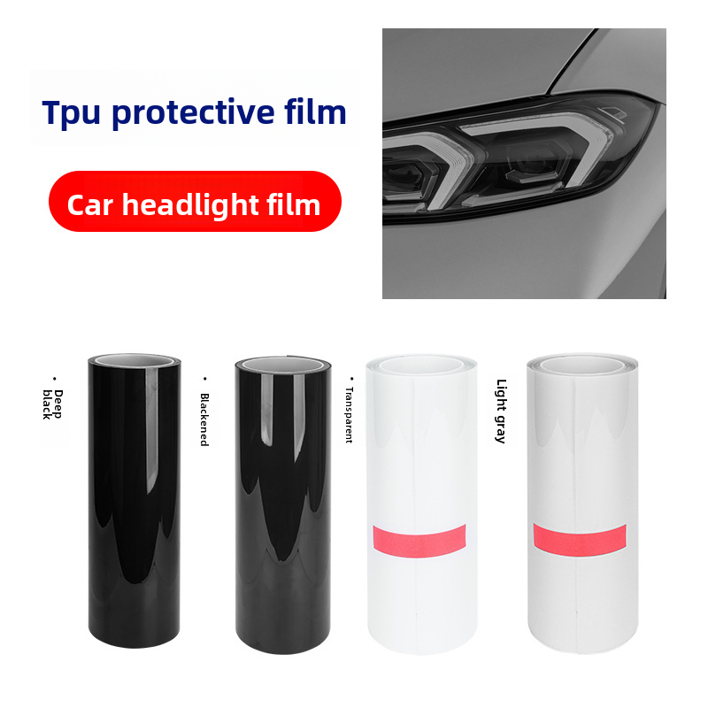 TPU Headlight Control Color Changing Self-Repairing Car Light Anti-Scratch Protective Blackened Taillight Film_autovado.com