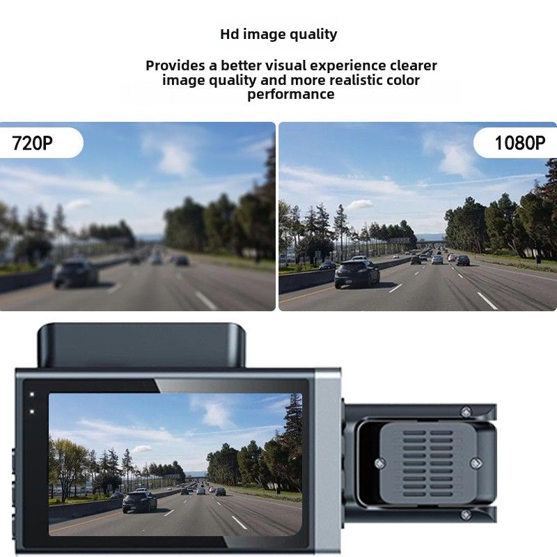 High-definition 1080P three-recording driving recorder multi-lens panoramic parking app interconnected monitoring vehicle camera_autovado.com
