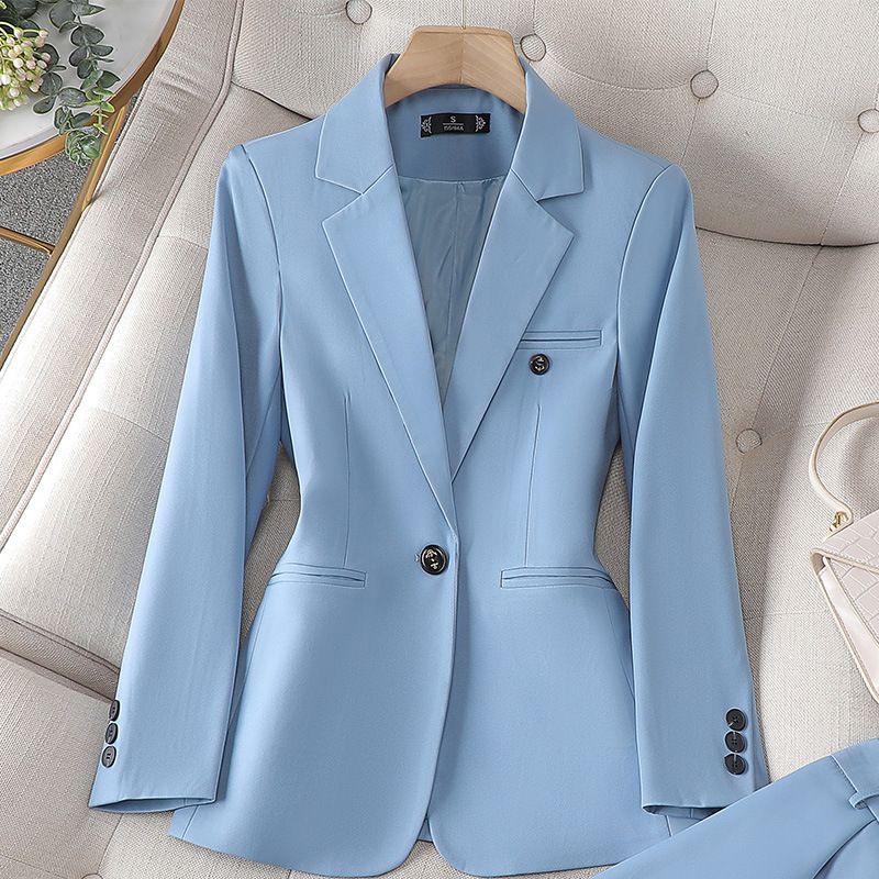 Women's Clothing long sleeved professional suits and trousers formal suits for interview sales work clothes _autovado.com