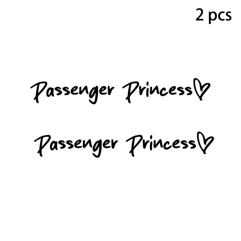 2 pack Passenger Princess car rearview mirror makeup mirror passenger princess creative stickers_autovado.com