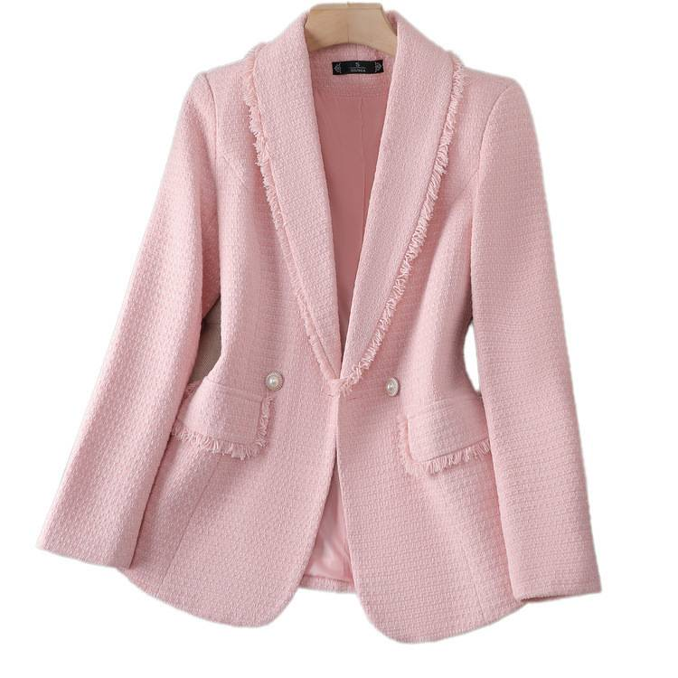Women's New Style High-end Tops Temperament Tweed Suit For Ladies_autovado.com