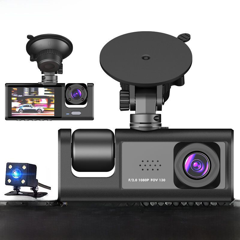 Private Model 3 lens video driving recorder 2 inch screen car recorder HD night vision DASHCAM car DVR_autovado.com
