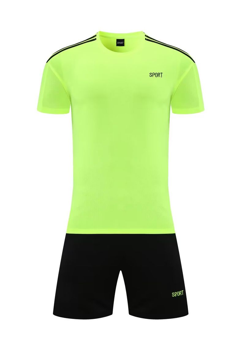 Men's Clothing training suit short-sleeved student sports football clothes printed summer new football suit suit men_autovado.com