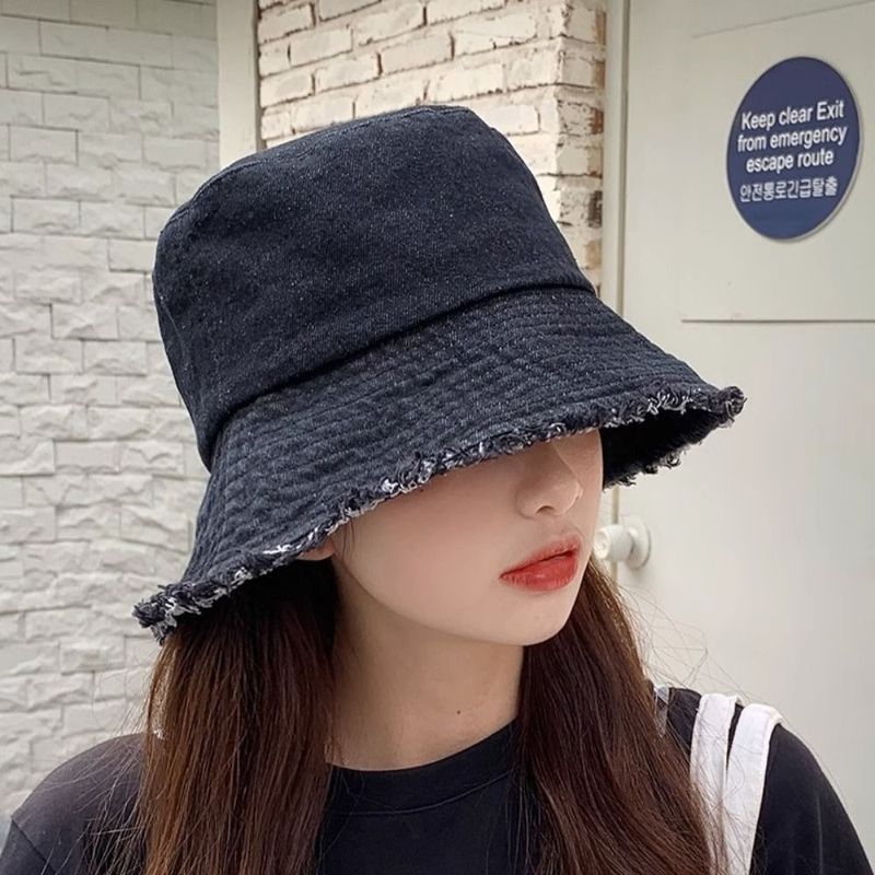 Hot Sale Cotton Bob Panama Summer Y2K Style Jeans Foldable Fishing Sun Travel Outdoor Bucket Hat Men Women_autovado.com