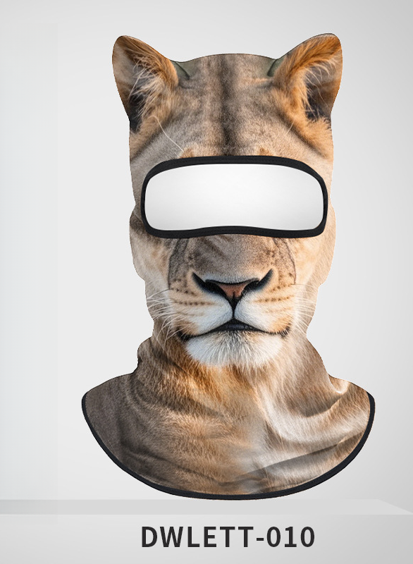 Sun Quick-Dry Motorcycle Dustproof Sunshade Breathable Face Mask Animal Series UV Protection Ice Silk Head Cover_autovado.com
