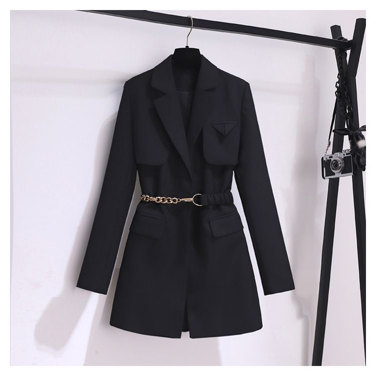 Spring And Autumn Windbreaker Women's New Top Korean Style Chic Coffee Colored Small Suit Jacket For Women Spring And Autumn High-end Suit For Women_autovado.com