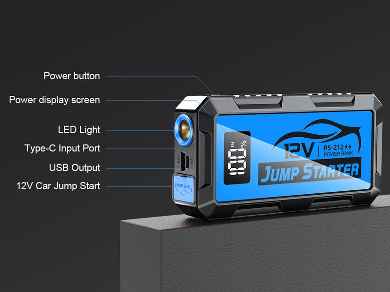 Hot-Selling Emergency Jump Starter Power Bank 12V 5000A Large Capacity Car Battery Ignition Tool_autovado.com