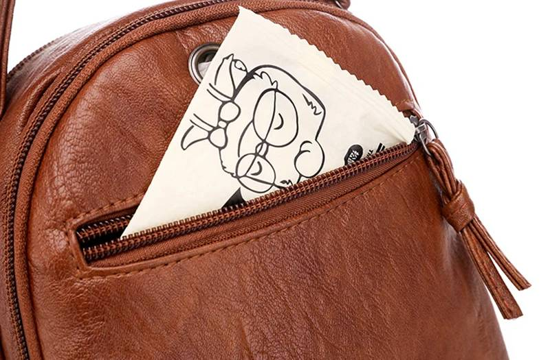 Multi-Functional Soft PU Leather Small Shoulder Bag For Women Vintage Fashion Crossbody Bag Female Purse Cell Phone Handbag_autovado.com