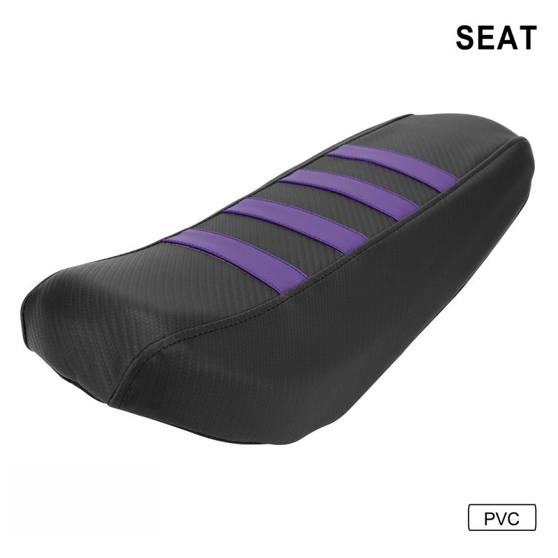 Motorcycle Seat Cover - Waterproof, Dustproof, Heat-Resistant PVC Material For Custom Bike Modifications (39x29.5x3cm, Red/Blue/Black/Purple)_autovado.com