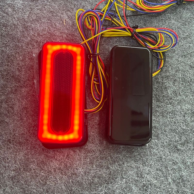 Universal Tail Brake Turn Signal Flowing For Cars, Motorcycles, Electric Vehicles 12V 24V 36V, Truck Warning Side Light_autovado.com