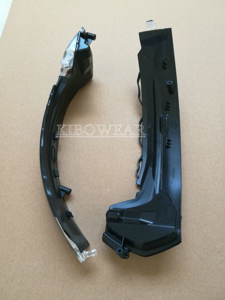 2pcs Crystal for A3 8V S3 RS3 Bright LED Turn Signal Dynamic Side Mirror light blinker Indicator 2013 2015 2017 Clear_autovado.com