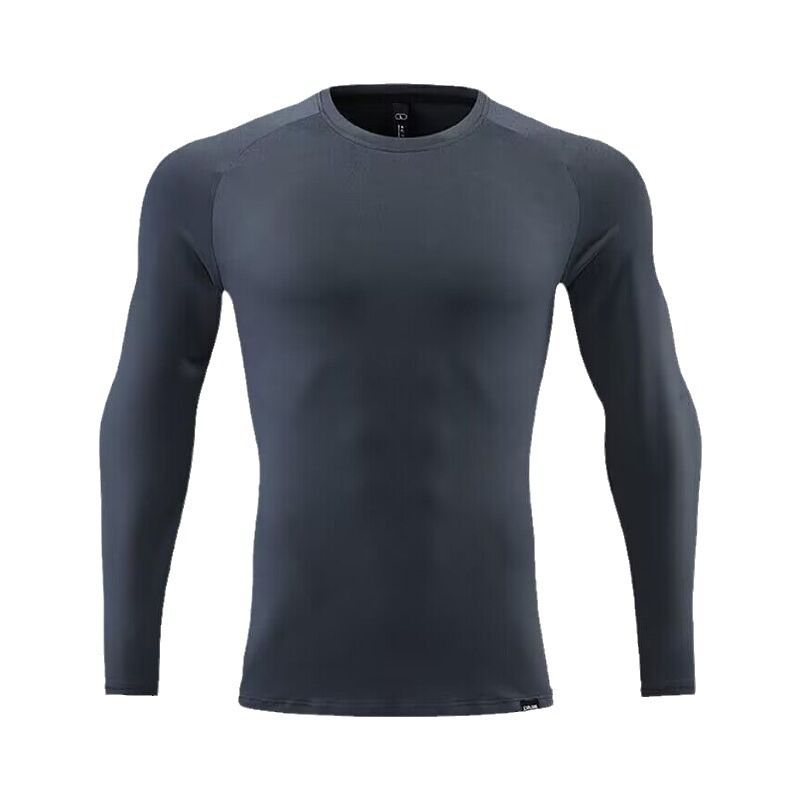 Men's Clothing Long-Sleeved Sports T-Shirt Running Quick-Drying Tights Fitness Breathable Training Outdoor Clothing Round Neck Sweatshirt_autovado.com