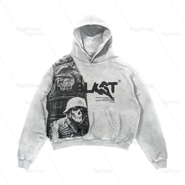 Ins Custommade Demon Print Hoodies Women Streetwear Oversized Hoodie Vintage Couples Sweatshirt Goth Haruku Jacket Y2k_autovado.com