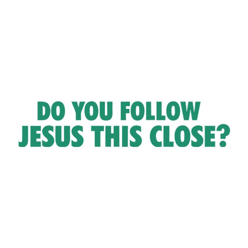FOLLOW JESUS Follow Jesus English car sticker scratch cover sticker waterproof car body decoration_autovado.com