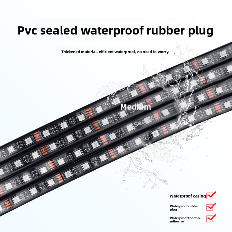 Compatible Car Underbody Decorative One-to-Four Voice-Controlled Atmosphere Colorful Remote Control Mobile APP Ambient_autovado.com