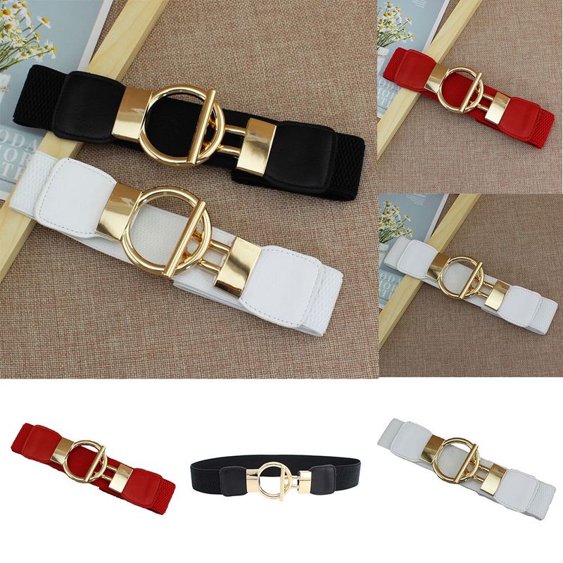 HOT Simple Waist Apparel Accessories Elastic Ladies Band Dress Belts Party Belt For Women Cummerbunds_autovado.com
