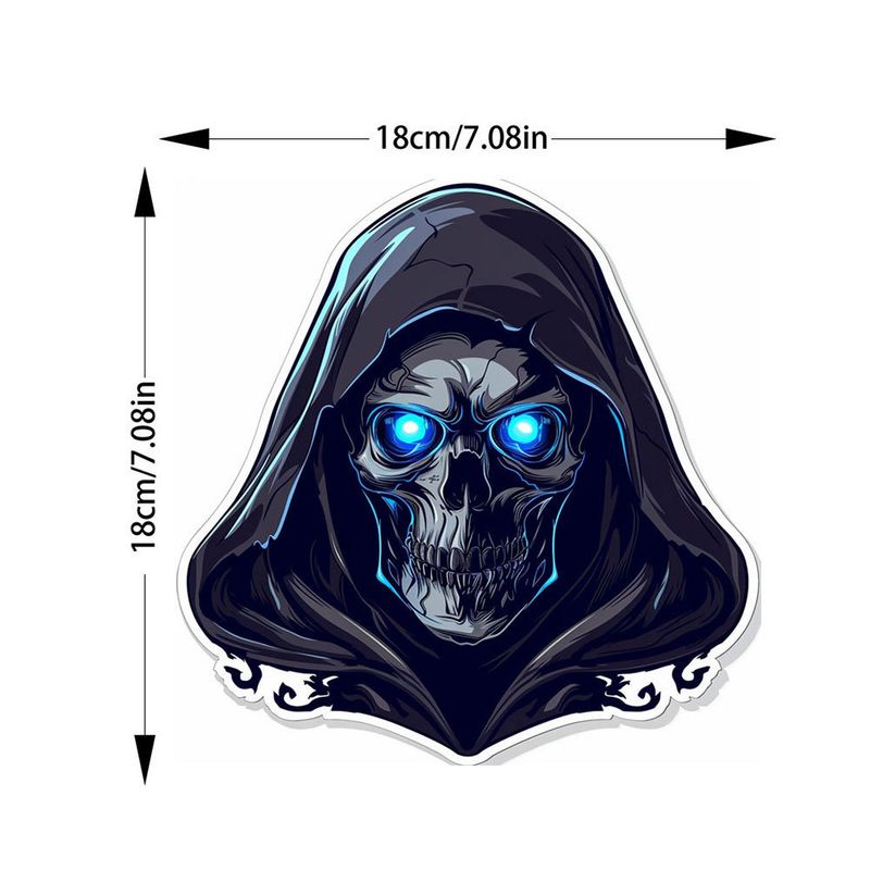 Halloween ghost face car stickers animal stickers motorcycle scratch cover creative body stickers_autovado.com