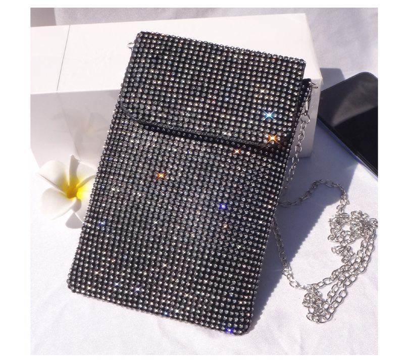 Evening Bags Diamond-encrusted Mobile Phone Bag Women's Crossbody Bag Chain Shoulder Bag Advanced Sense Vertical Evening Small Bag_autovado.com