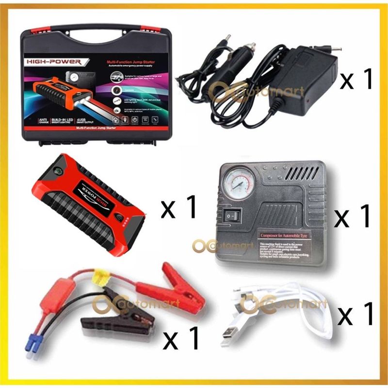 99800mAh High Powerbank Jumper Starter Jump Start Car Power Bank With Tire Pump_autovado.com