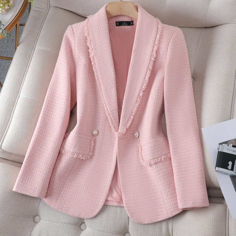 Women's New Style High-end Tops Temperament Tweed Suit For Ladies_autovado.com