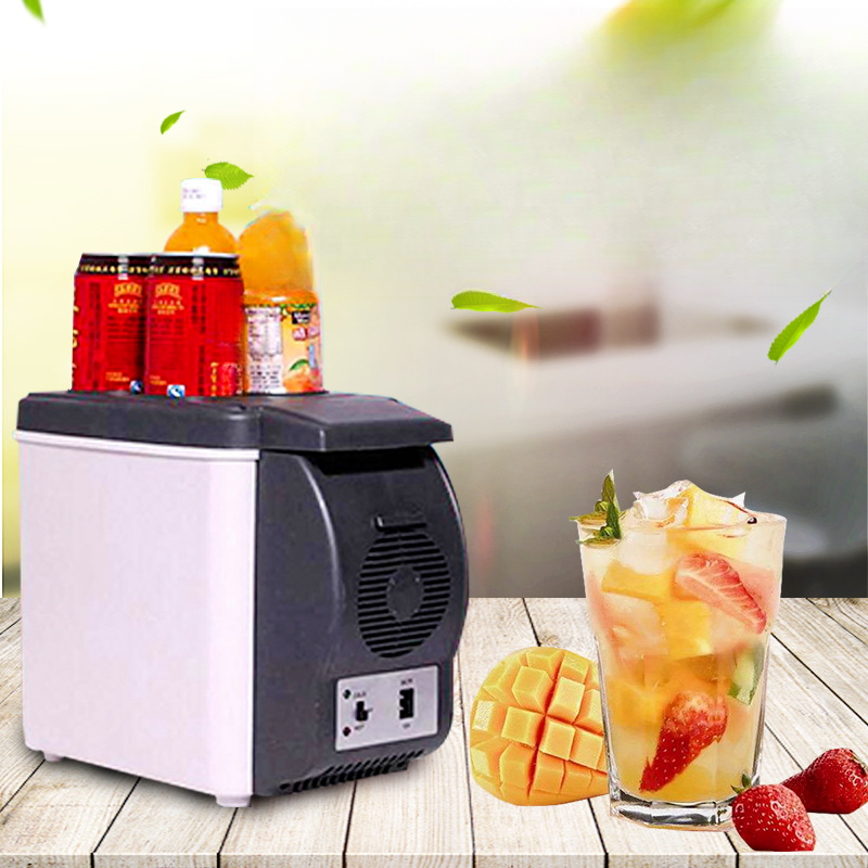 12V Electronic Mini Refrigerator Portable Car Home Dual Use 6L Refrigeration Storage Heating And Cooling Box Automotive_autovado.com