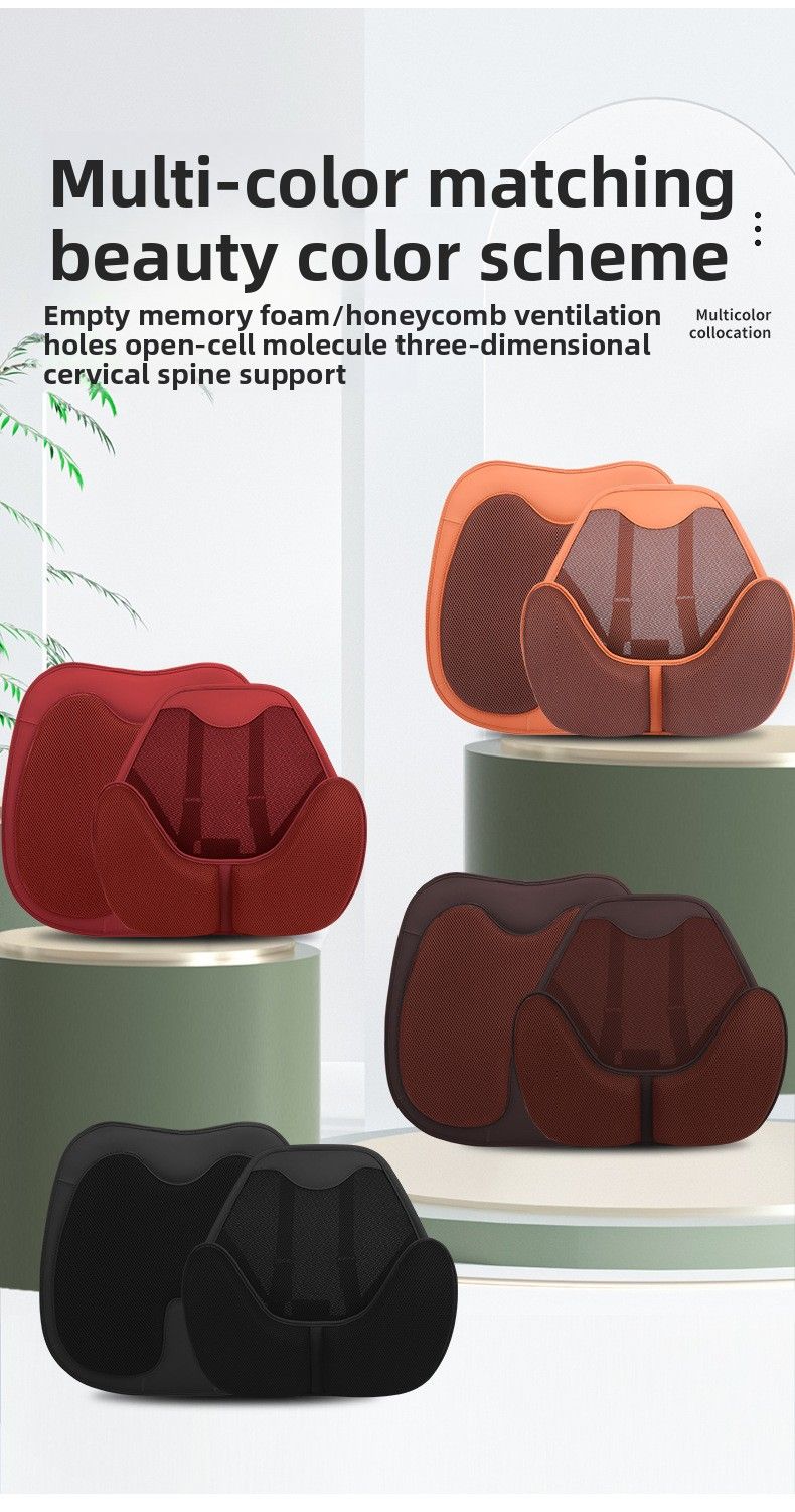 Comfortable Non-slip Universal Car Cover Ventilation Ice Silk Four Seasons Breathable Seat Cushion Waist Support_autovado.com