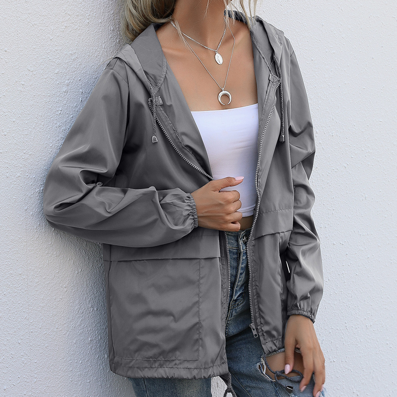 Women's Zipper Hoodie Lightweight Outdoor Hiking Raincoat Jacket Jacket Ready in Stock_autovado.com