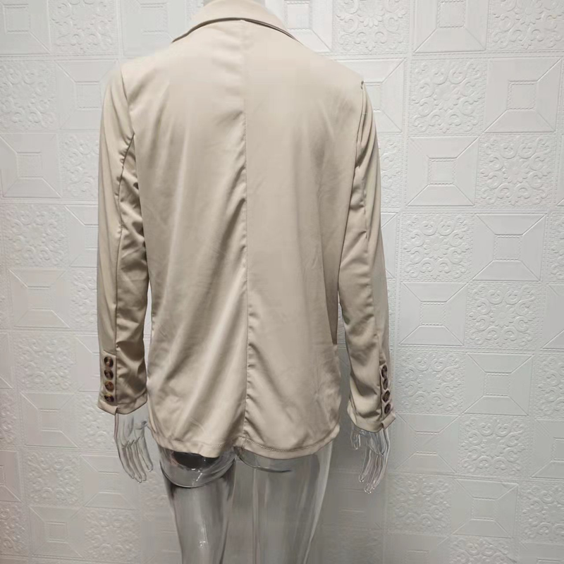 Women's Fashion Lapel Cardigan Temperament Suit Jacket Pants Suit_autovado.com
