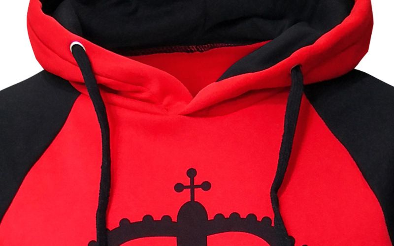 Men's Clothing autumn and winter new hooded pullover color matching couple sweatshirt_autovado.com